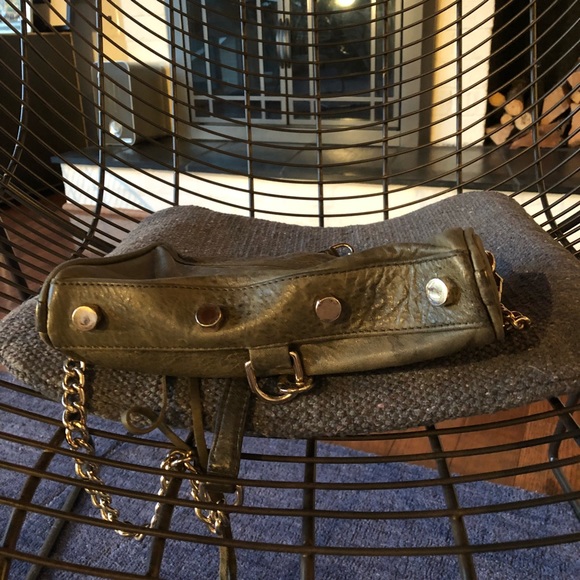 olive Rebecca Minkoff distressed leather bag purse - Picture 7 of 8